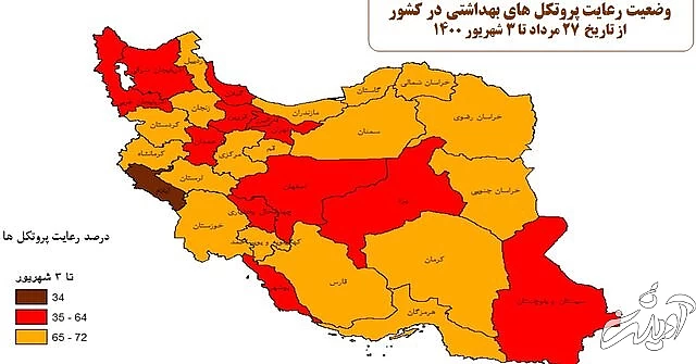 رعایت ۶۵ درصدی پروتکل های بهداشتی در کشور/"سوپرمارکت ها"؛ در صدر اخطارهای کرونایی